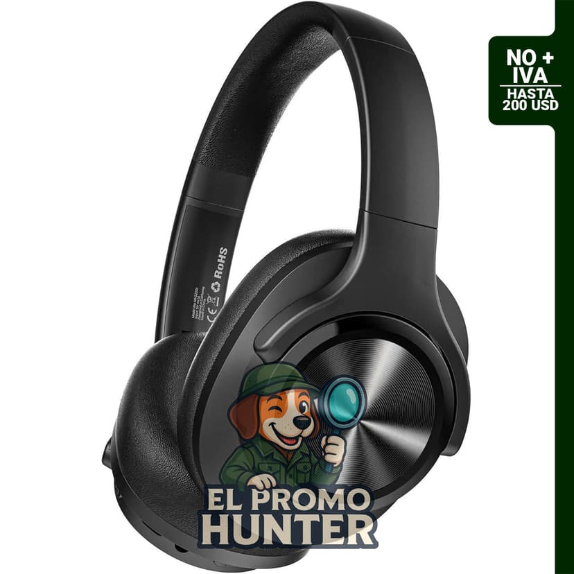 Auriculares Bluetooth Oraolo Mission 200, circumaurales, Bluetooth 5.3, 3 modos EQ, 60 horas de reproducción.