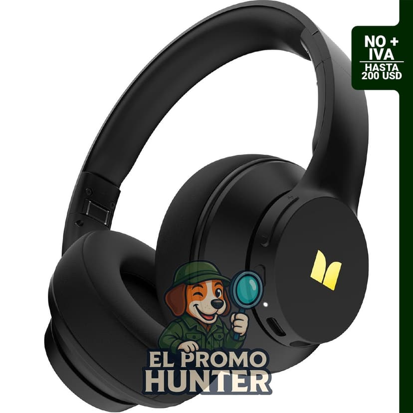 Auriculares Bluetooth Monster Mission 100 con graves inmersivos y tiempo de reproducción de 40 horas.