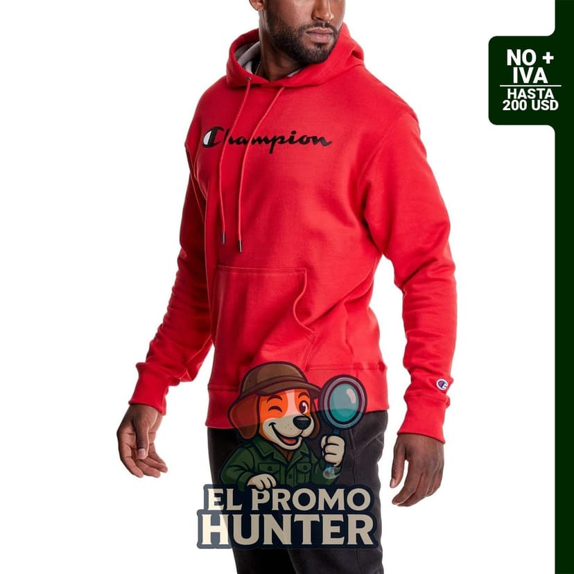 Sudadera con capucha de forro polar Champion para hombre, ajuste estándar, peso medio.