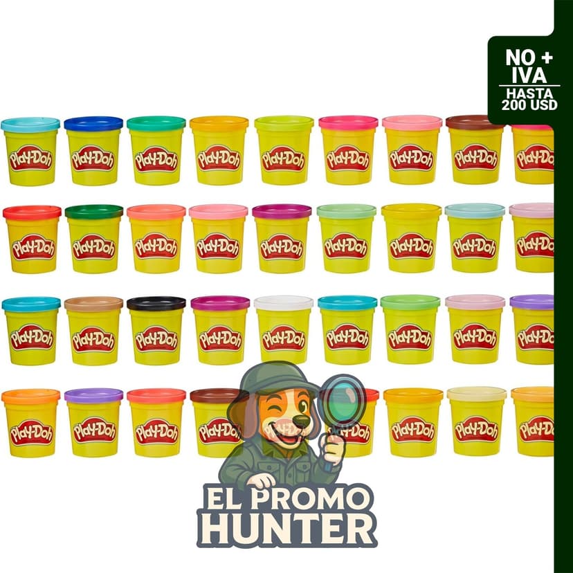 Estuche de 36 colores de Play-Doh, no tóxicos, para modelar.