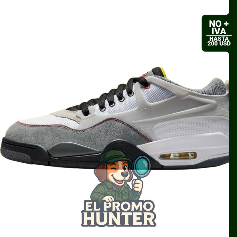 Tenis Nike Air 4 RM PRM en rojo fuego y negro para hombre.