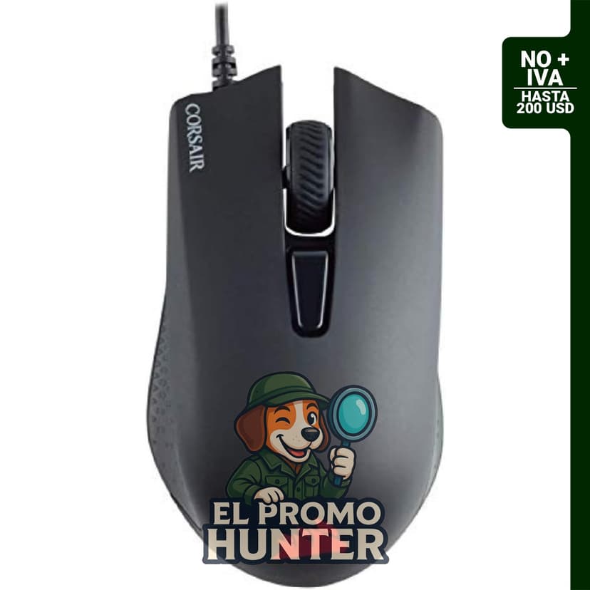 Corsair Harpoon PRO RGB Mouse Gamer con 12,000 DPI y 6 botones.