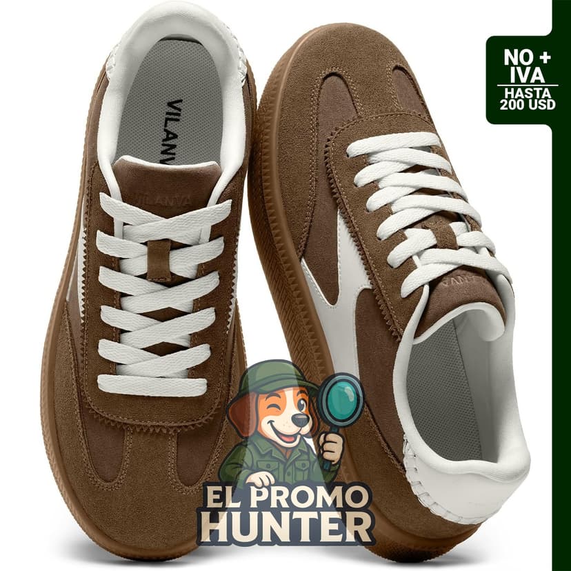 Tenis retro de gamuza antideslizantes para mujer.
