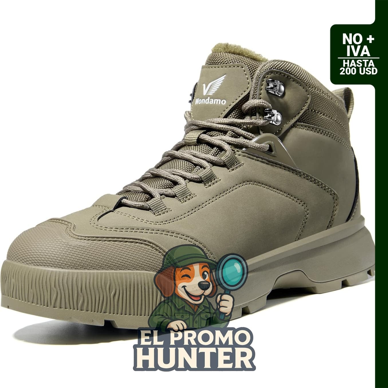 Botas de nieve impermeables y antideslizantes para hombre.