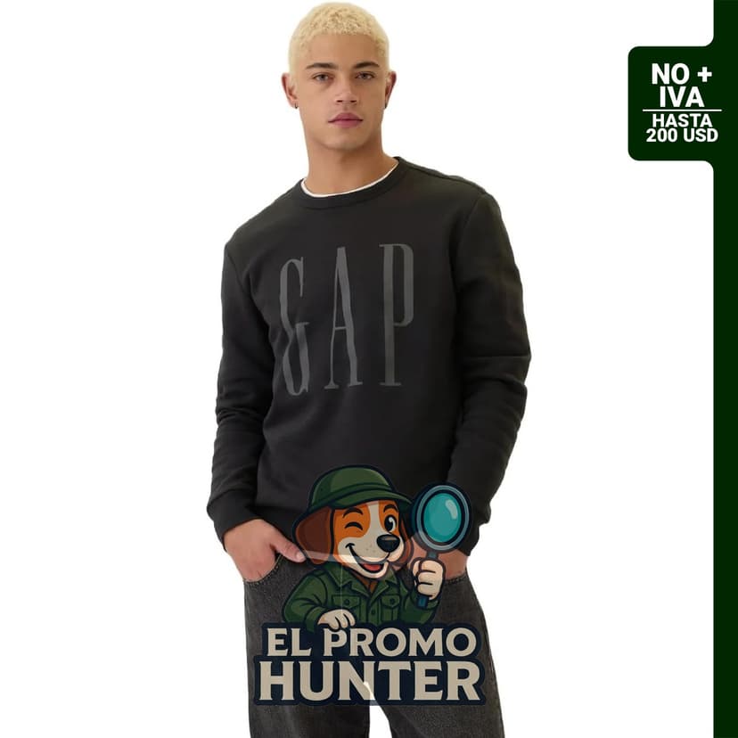 Buzo GAP de forro polar con logotipo para hombre.