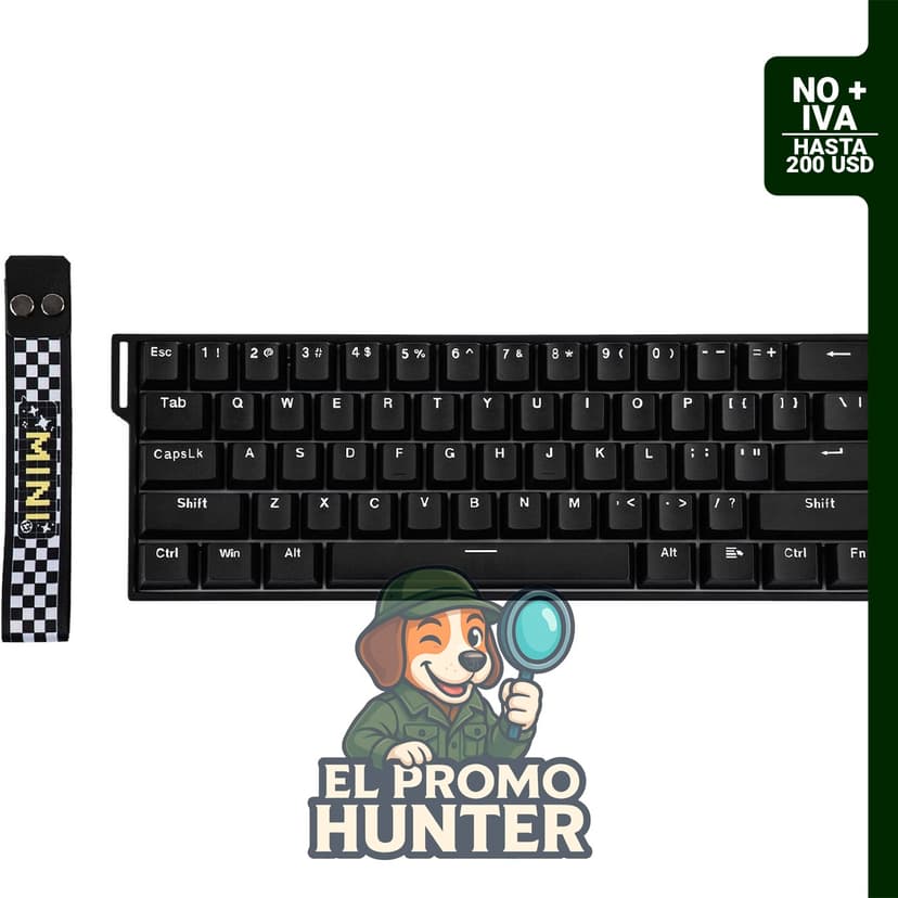 Teclado mecánico inalámbrico EPOMAKER Aula MINI60 HE, 60% de tamaño, con conectividad 2.4 GHz y Bluetooth.