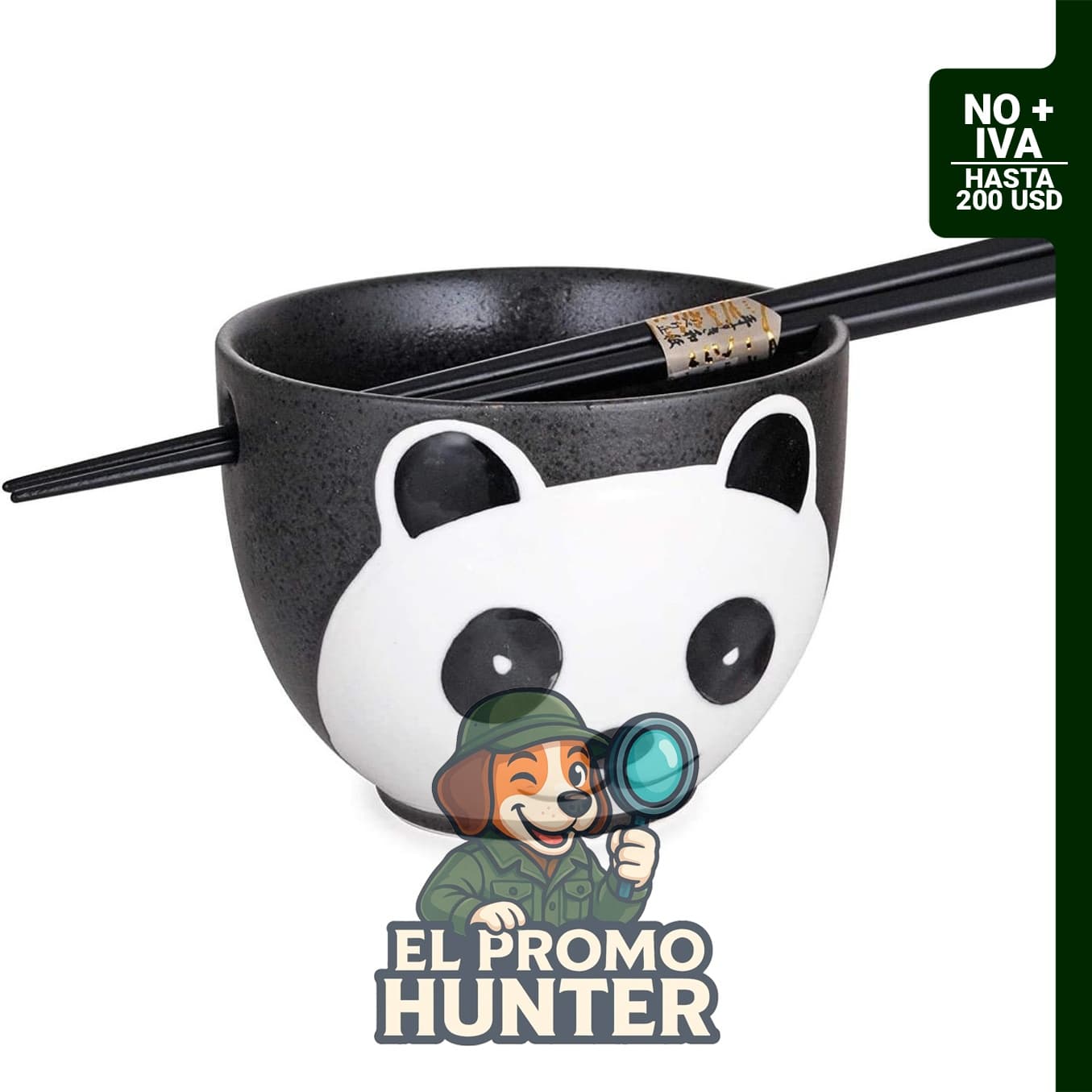 Tazón de cereal japonés para sopa de fideos Ramen Udon con palillos, marca Happy Sales.