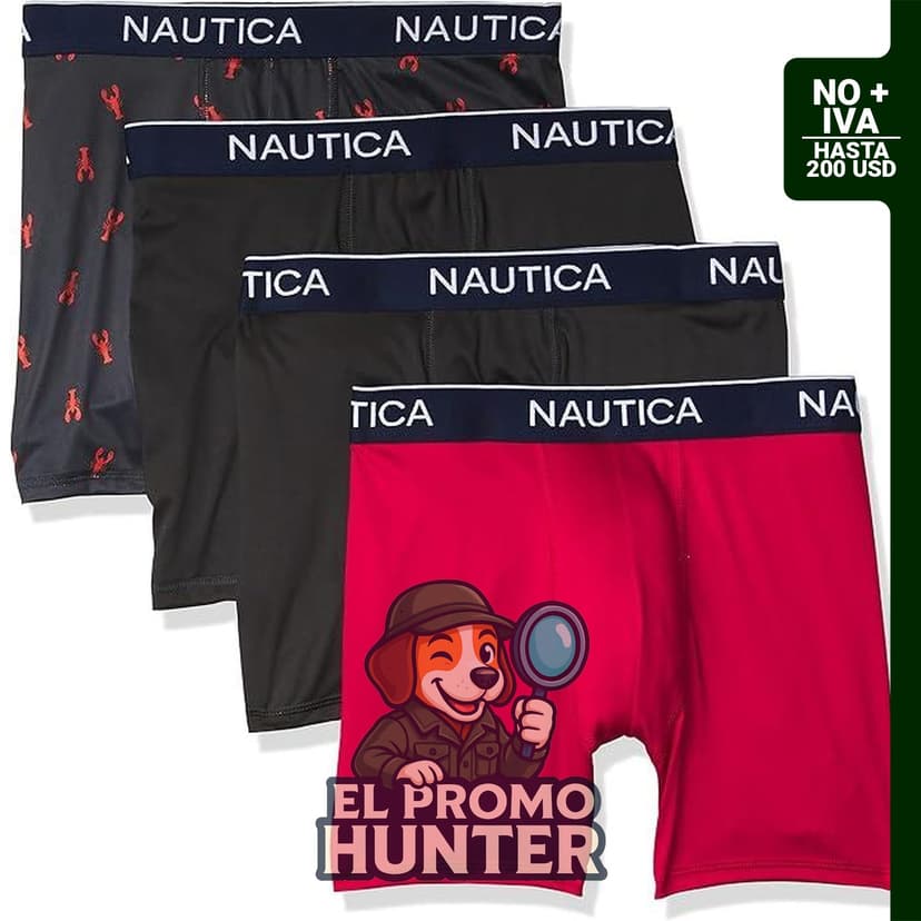 Paquete de 4 calzoncillos tipo bóxer micro para hombre.