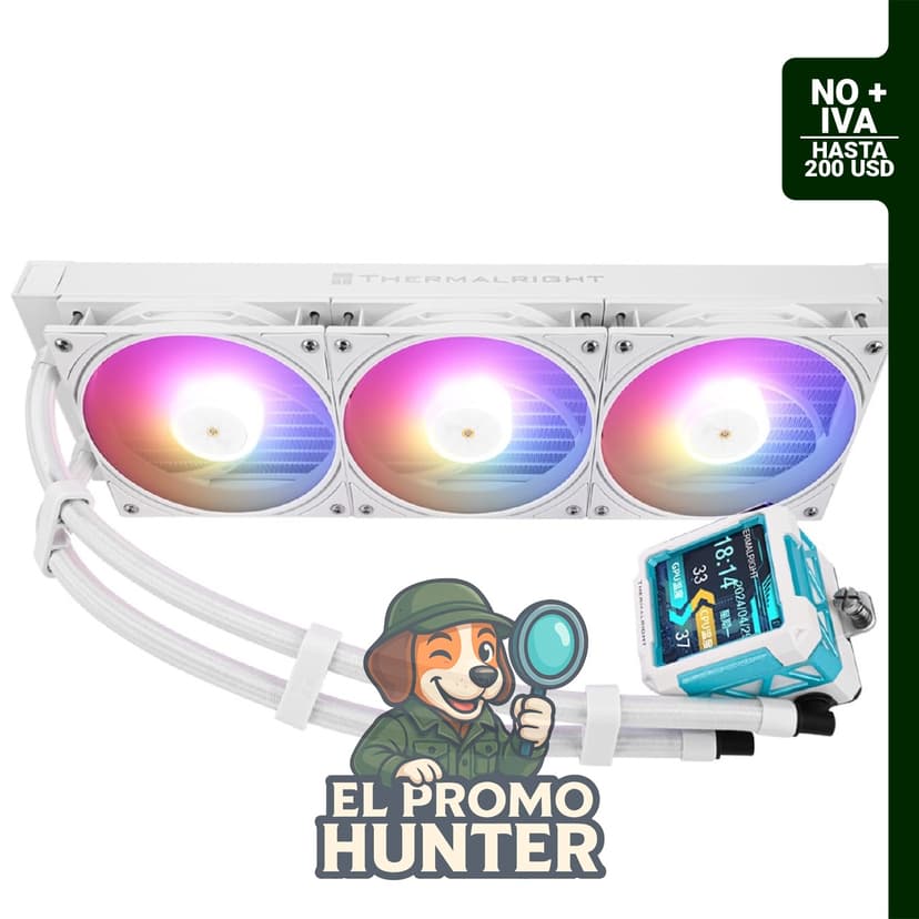 Enfriador de agua de CPU Thermalright FW PRO 360 ARGB, compatible con AM5/Intel 1851/1700, con pantalla LCD IPS de 2.73" (6.9 cm).