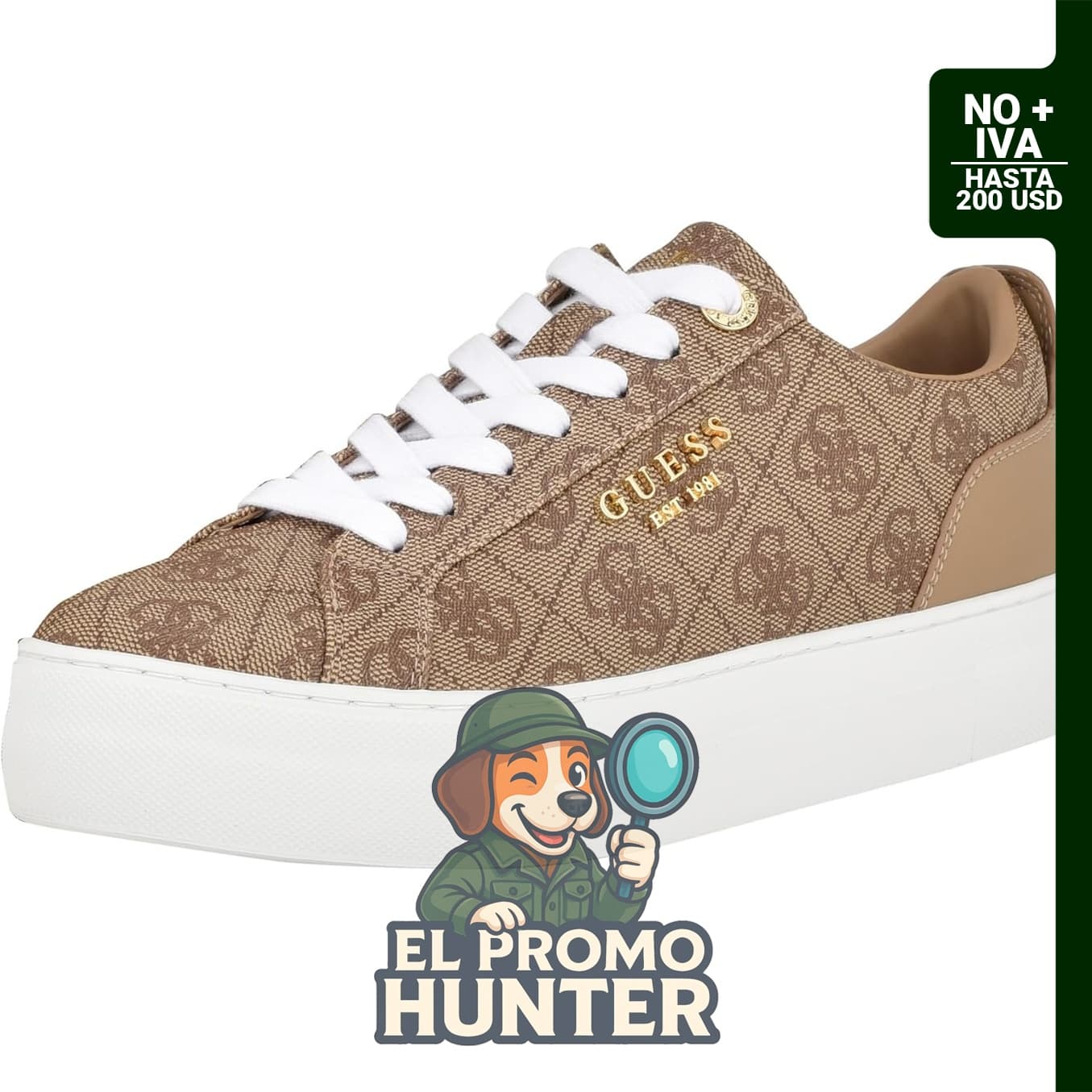 Zapatillas GUESS Genza para mujer, diseño moderno y material sintético.