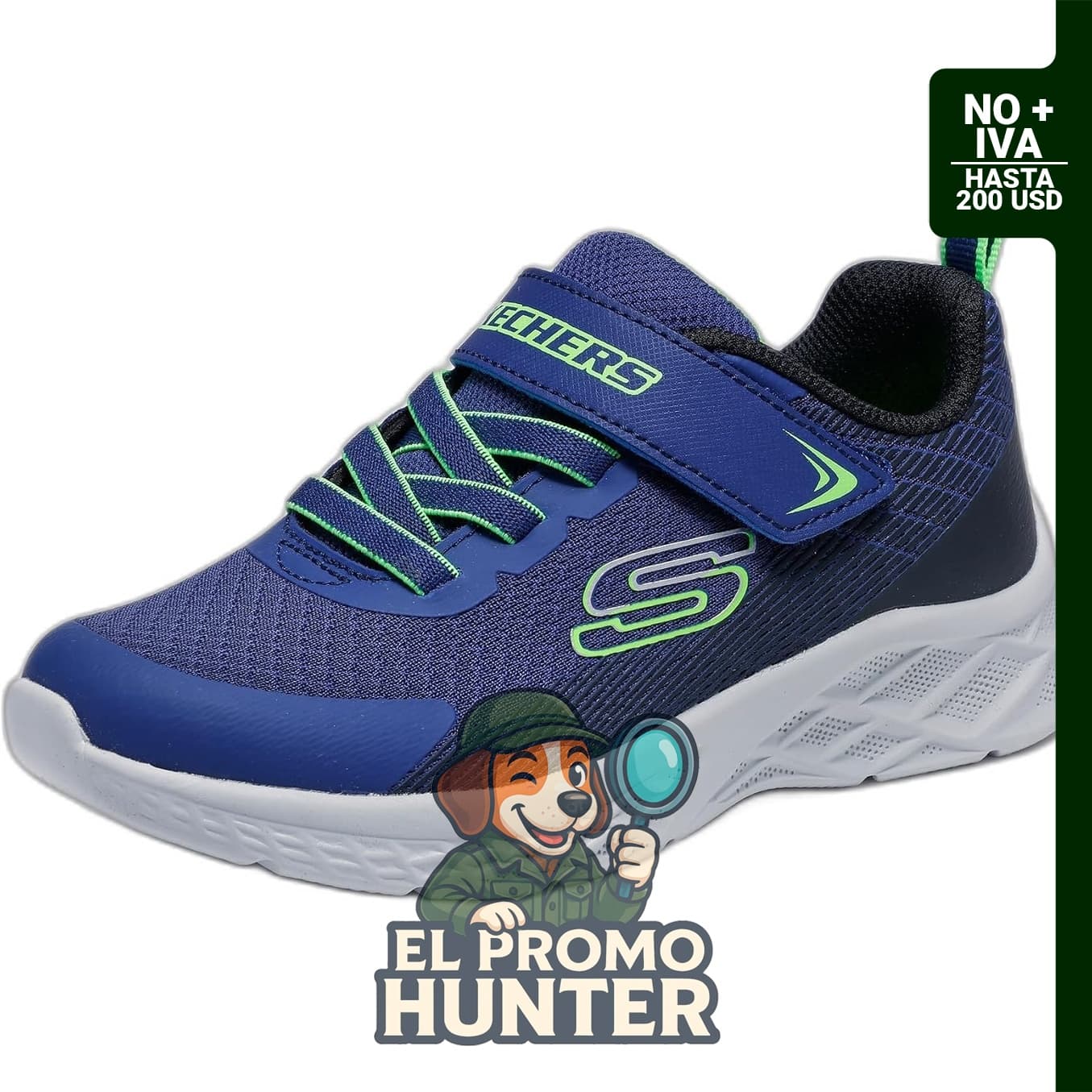 Zapatillas Skechers Dynamatic para niños, plantilla atlética, ligera y lavable a máquina.
