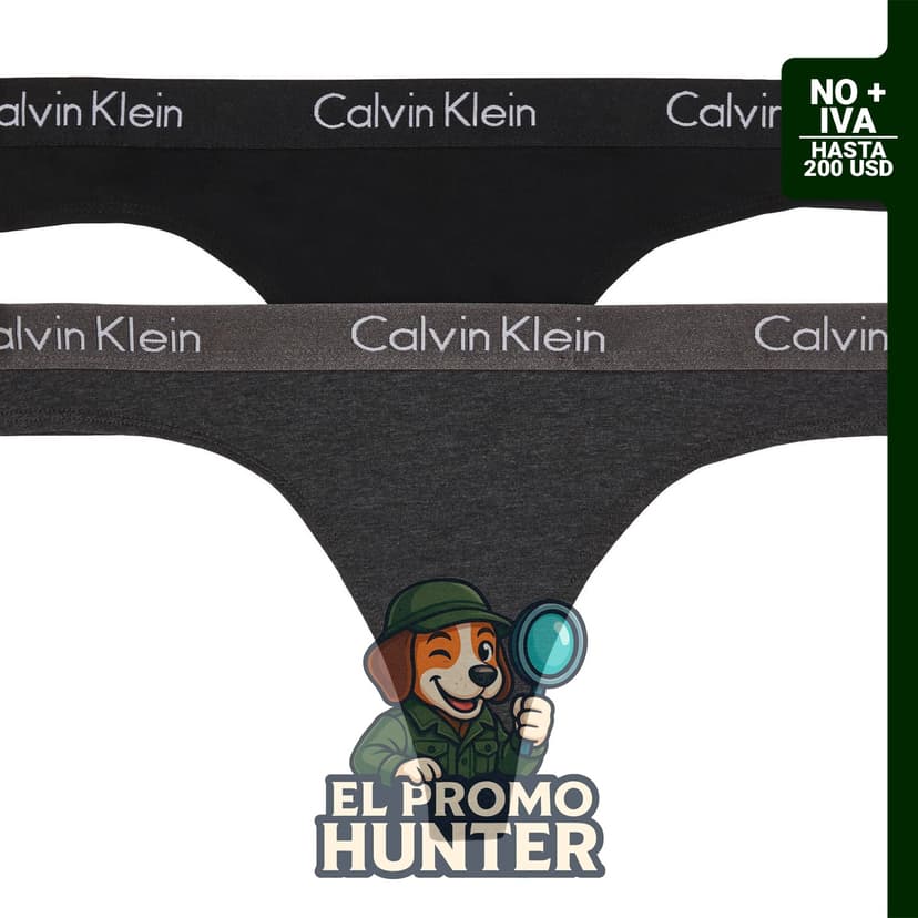 Tanga de algodón para mujer, paquete de 3 unidades.