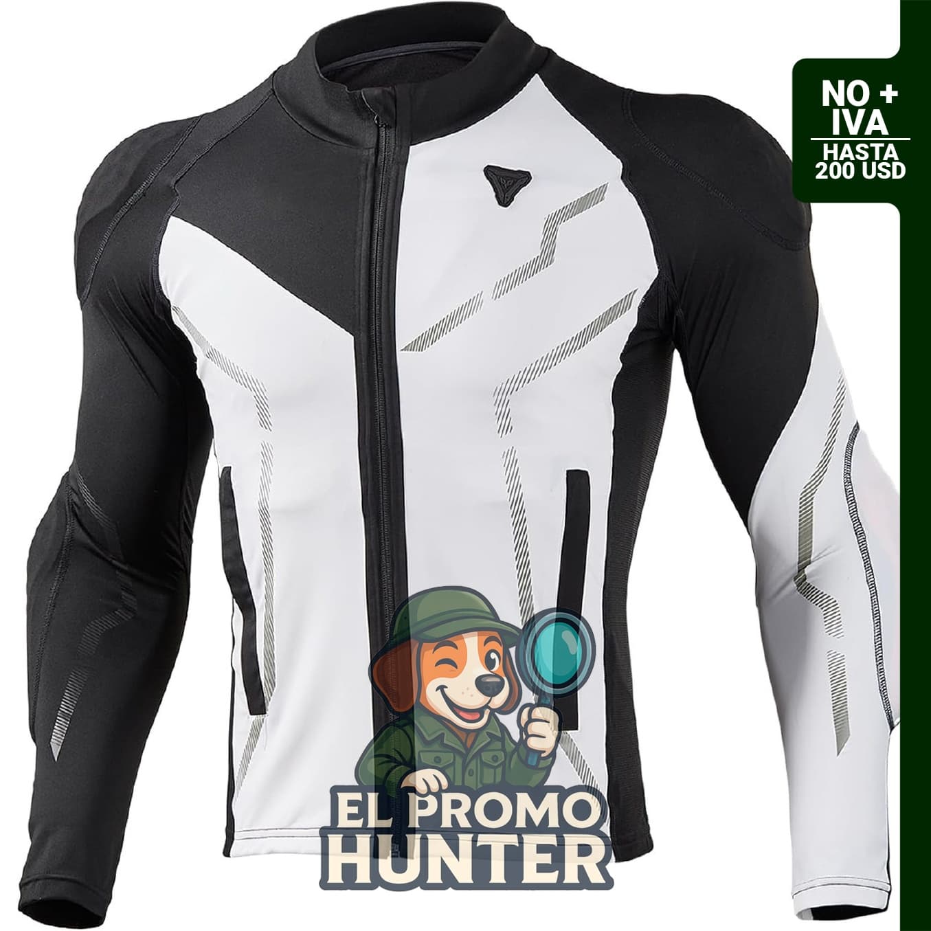 Camisa blindada para motocicleta con protección CE 2, armadura extraíble y malla transpirable.