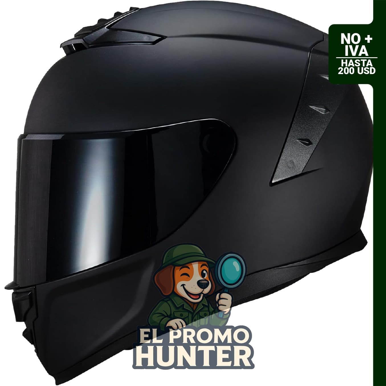 Casco de motocicleta MG611, aprobado por DOT, con visera negra y bolsa de almacenamiento. Forro lavable y compatible con gafas.