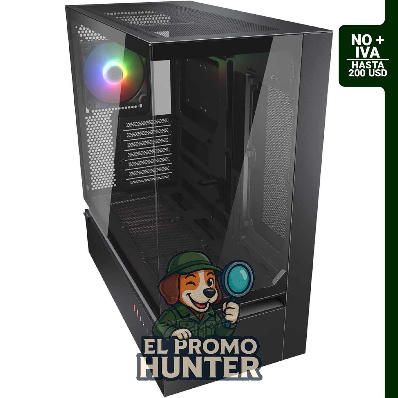 Carcasa COUGAR CFV235 ES Mid Tower ATX, compatible con placas base CEB y GPU de 43 cm.