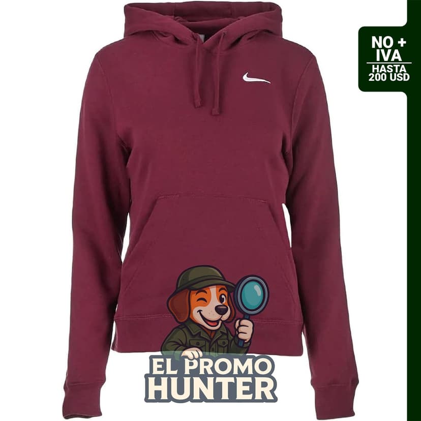 Sudadera pullover de felpa con capucha para mujer de Nike.