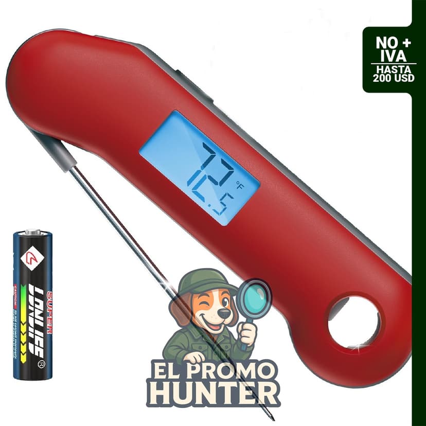 Termómetro Digital de Carne ThermoMaven: Lectura Instantánea en 0.5 Segundos, Precisión NIST ±0.5°F