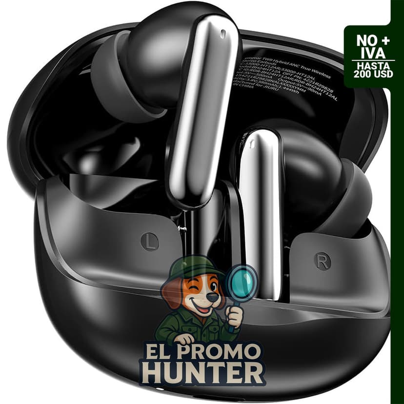 Auriculares Inalámbricos Wegear con cancelación activa de ruido y sonido estéreo profundo.
