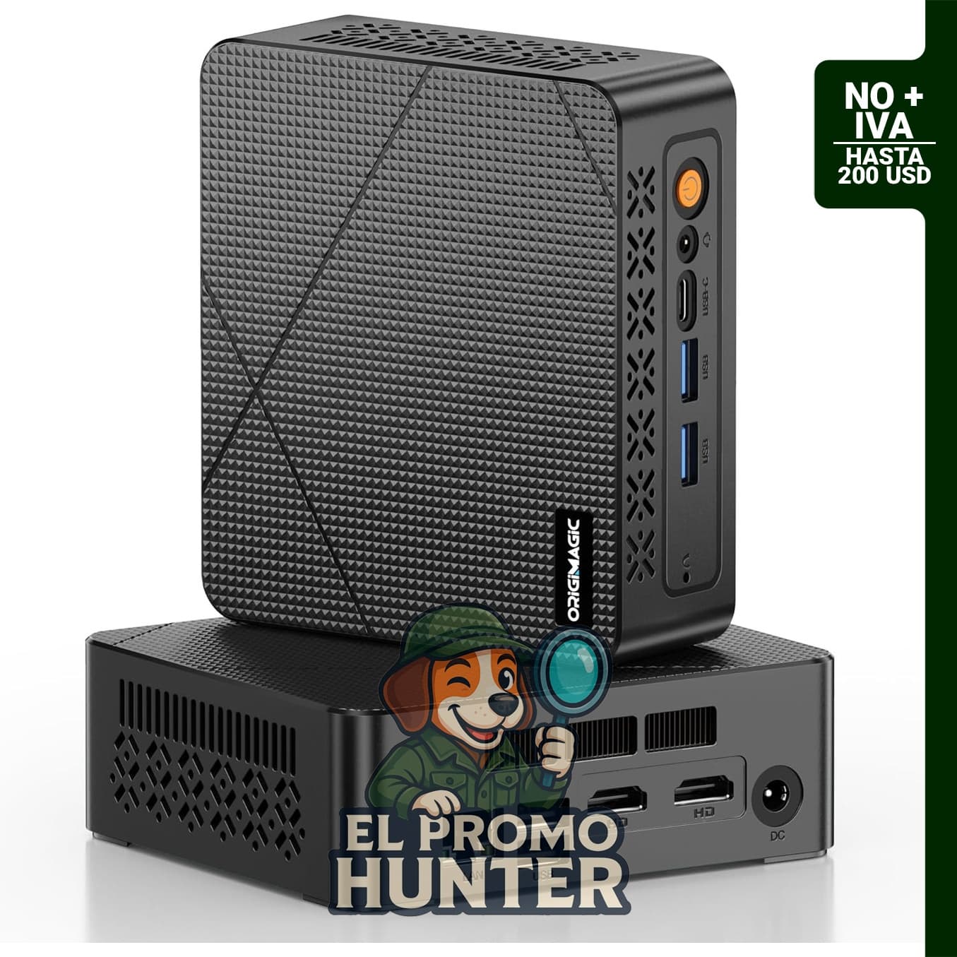 Mini PC C3 con procesador Intel Core i3-5005U, 8 GB de RAM y 512 GB de SSD.