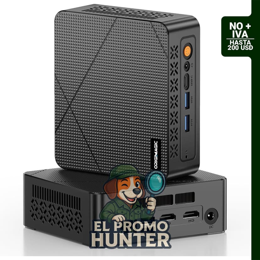 Mini PC C3 con procesador Intel Core i3-5005U, 8 GB de RAM y 512 GB de SSD.