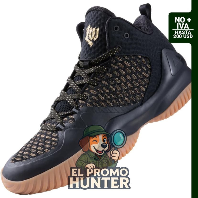 Zapatillas altas de baloncesto PEAK Lou Williams Streetball Master, transpirables, con acolchado, talla 7.