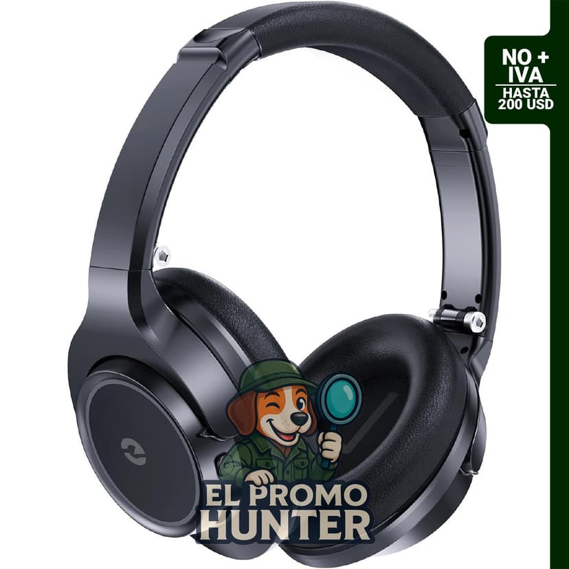 Auriculares inalámbricos sobre la oreja con Bluetooth 5.1, 70 horas de reproducción y modos 3EQ.