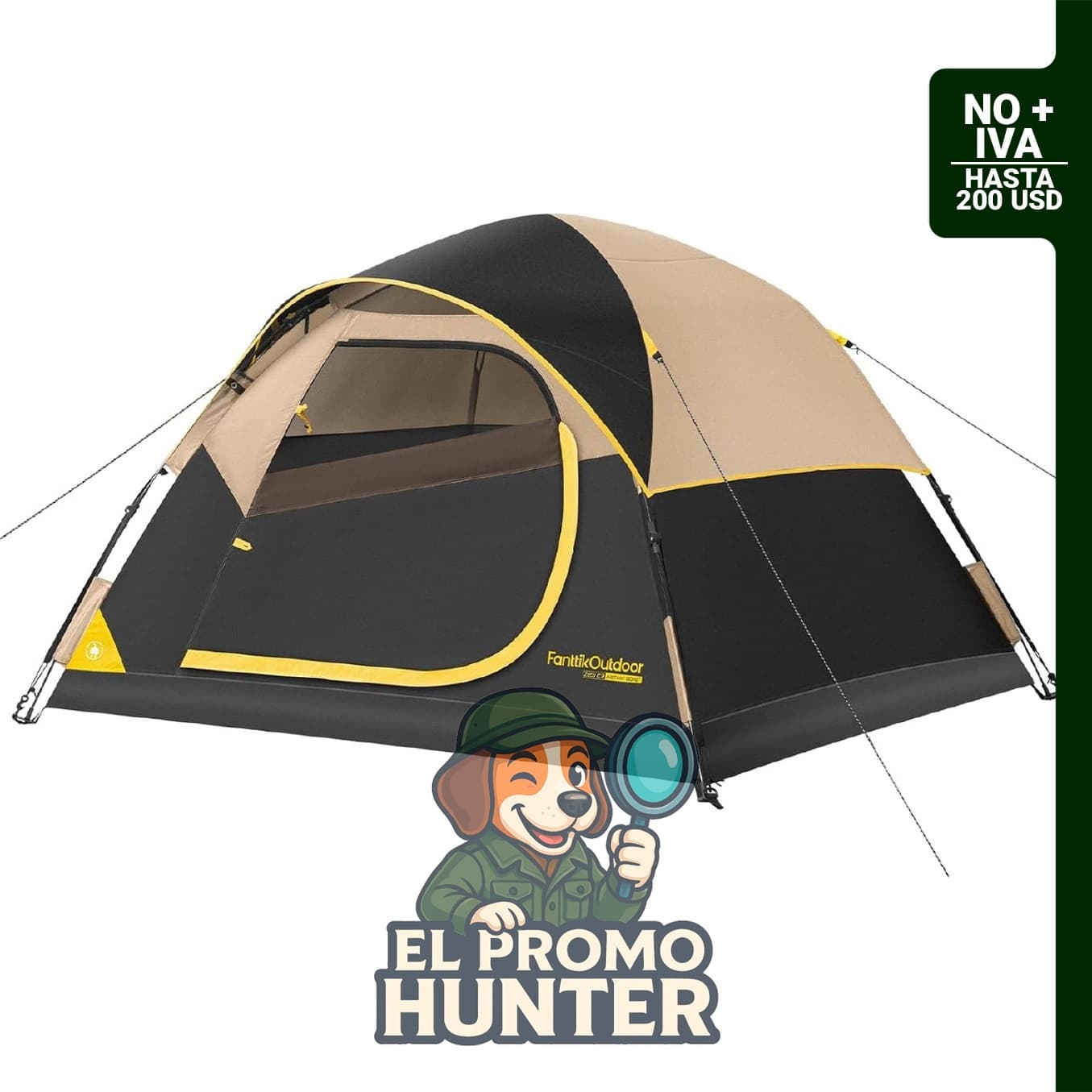 Tienda de campaña FanttikOutdoor Zeta C2/3/4, para 2/3/4 personas, instalación rápida en 60 segundos, impermeable.