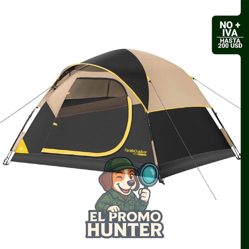 Tienda de campaña FanttikOutdoor Zeta C2/3/4, para 2/3/4 personas, instalación rápida en 60 segundos, impermeable.