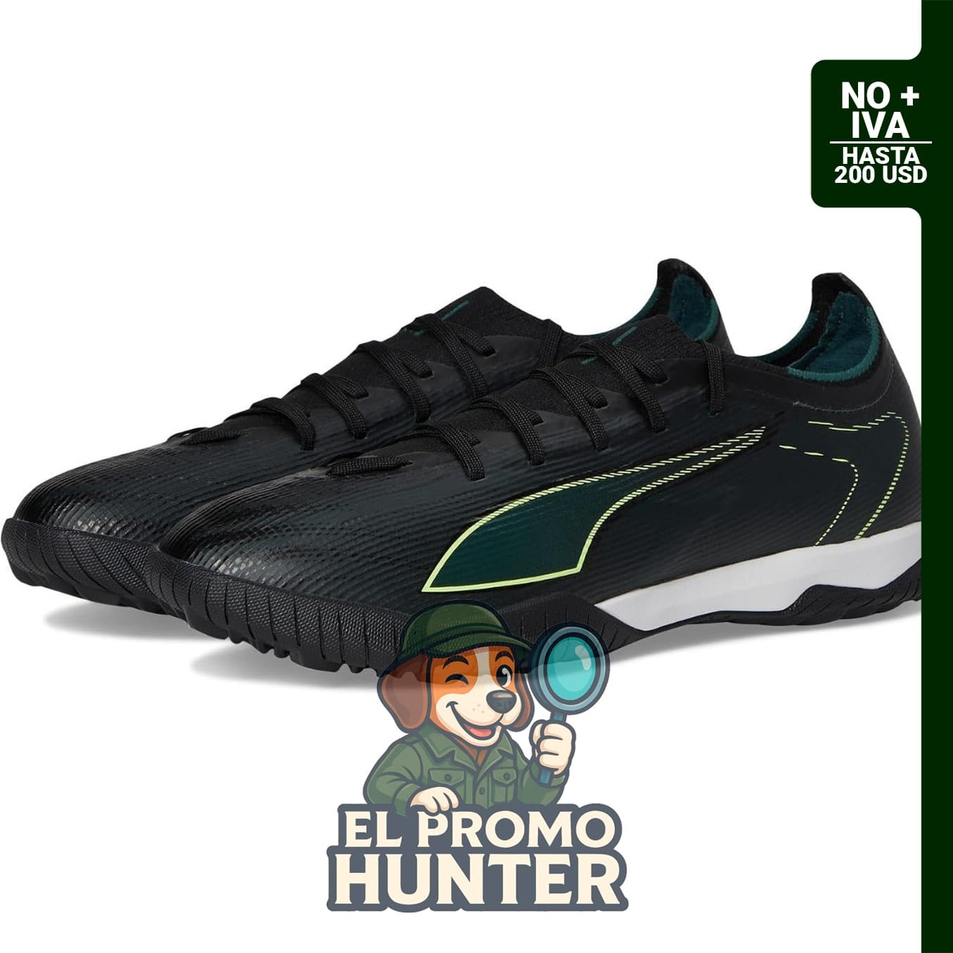Botines de fútbol PUMA Ultra 6 Match Re-Charge para hombre, diseñados para terrenos firmes y artificiales.