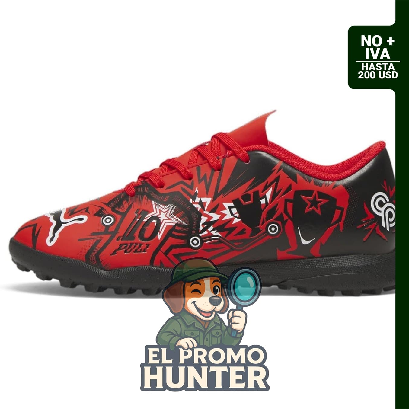 Zapatillas PUMA Ultra Play para niños, diseñadas para suelos firmes y artificiales.