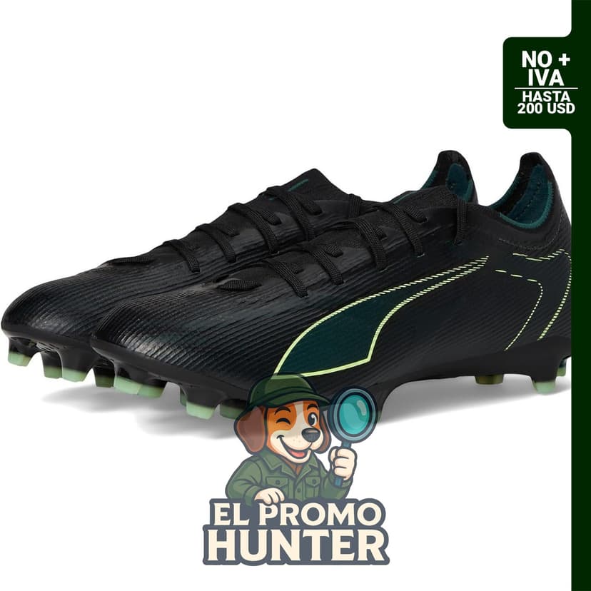 Botines de fútbol PUMA Ultra 6 Match para hombre, diseñados para terrenos firmes.