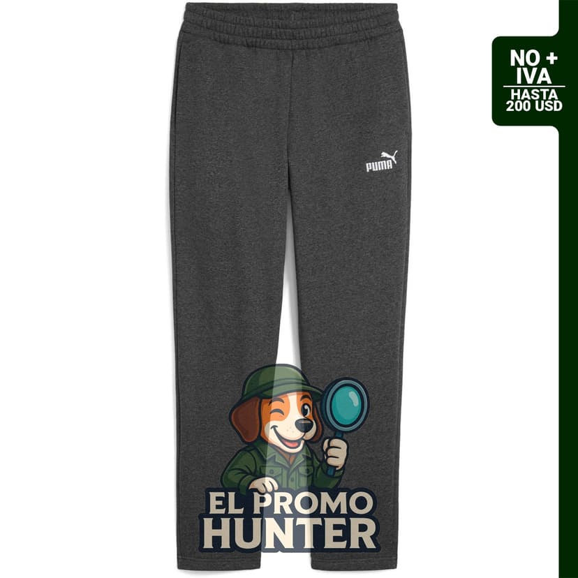 Pantalones deportivos PUMA para hombre, color negro.