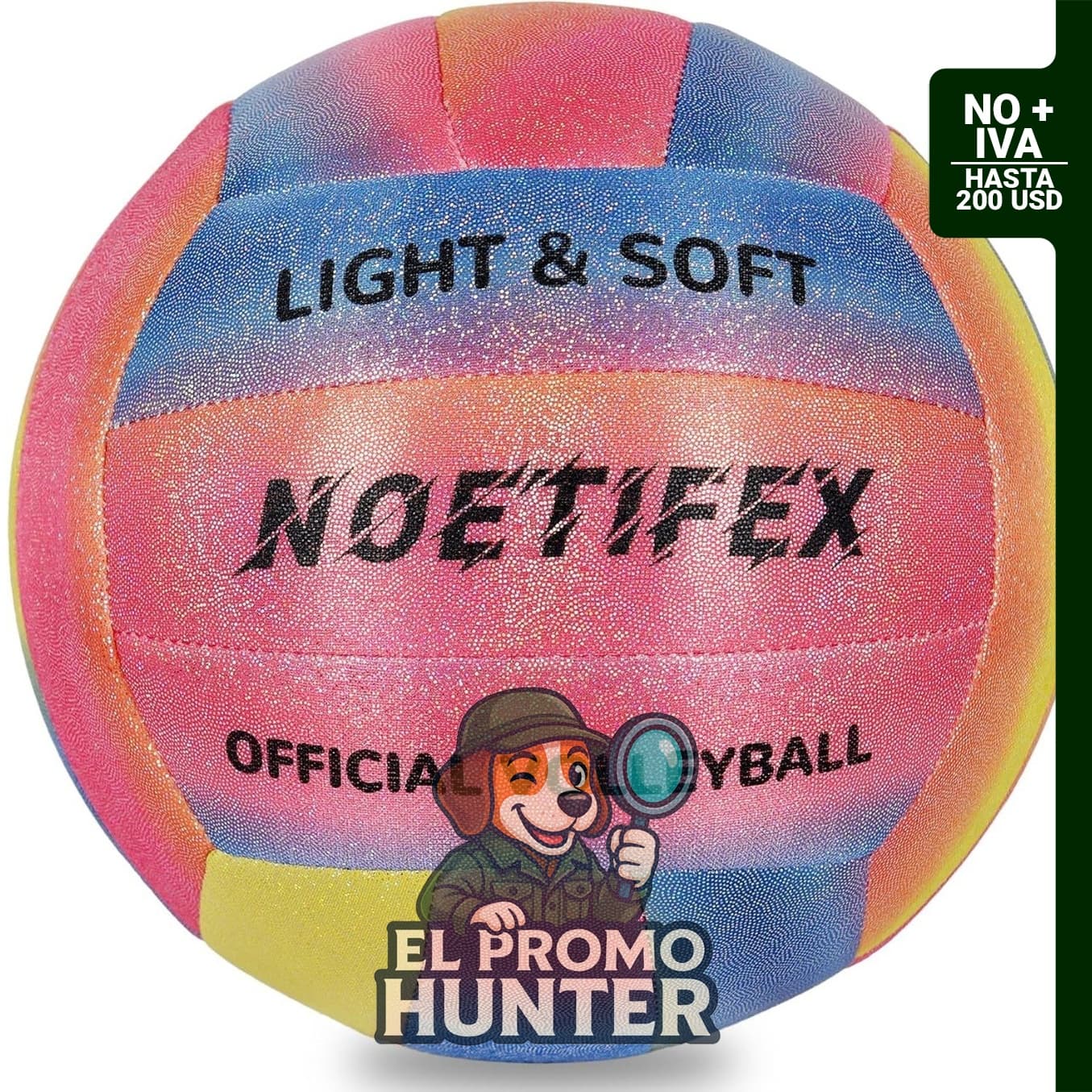 Balón de voleibol suave tamaño 5, diseñado para práctica en interiores y entrenamiento seguro para principiantes.