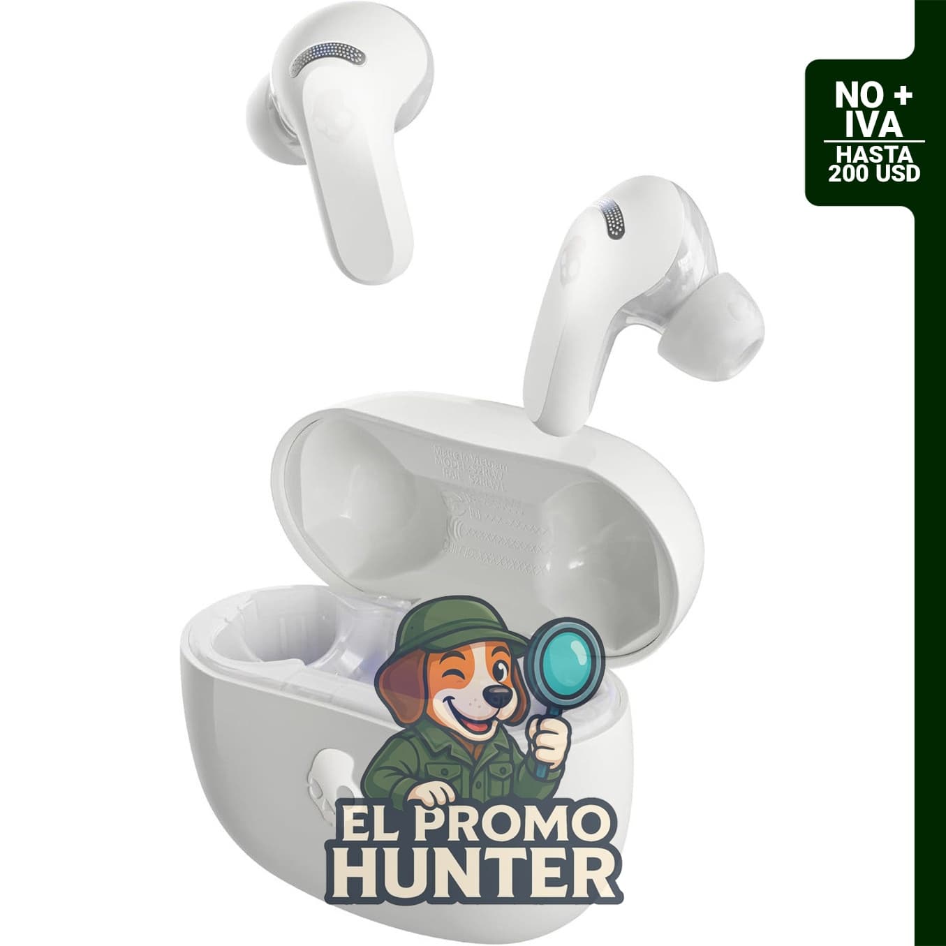 Auriculares inalámbricos Skullcandy Rail ANC con cancelación activa de ruido y hasta 38 horas de batería.