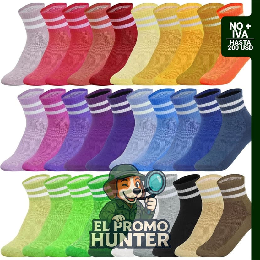 30 pares de calcetines deportivos para mujer, talla EE. UU. 9-11, absorben la humedad.
