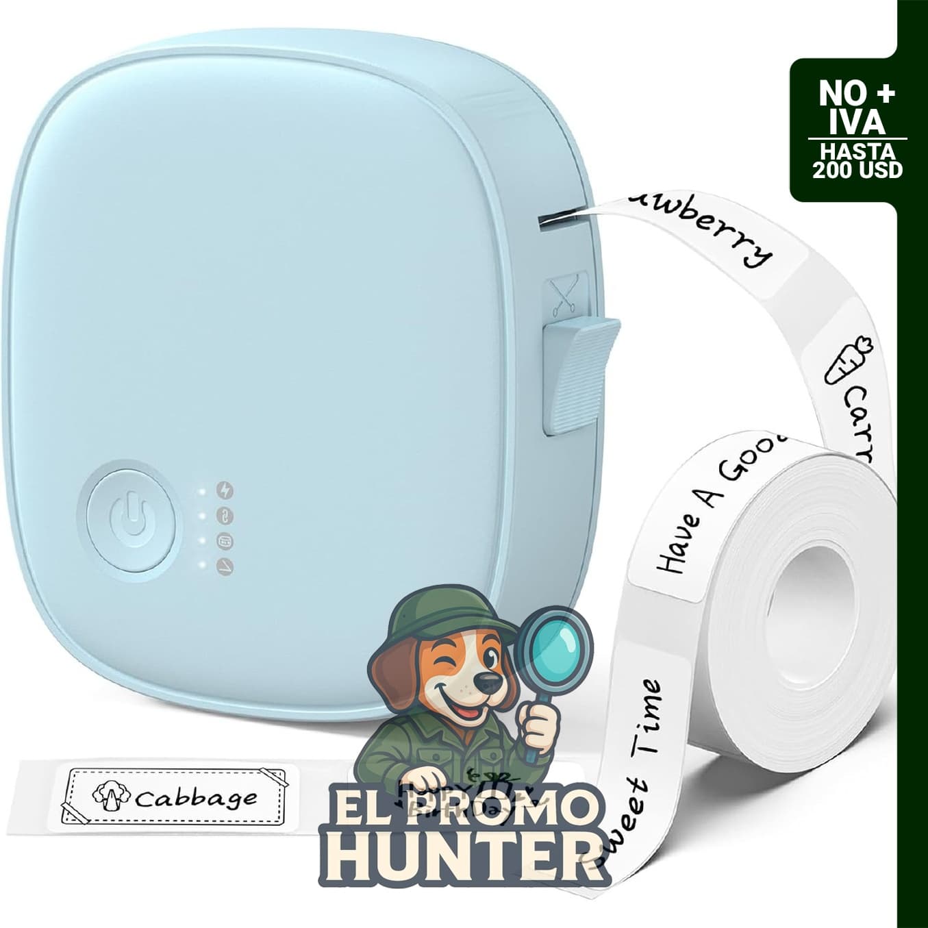 Mini máquina etiquetadora AH-P05, impresora de etiquetas portátil Bluetooth, térmica e inalámbrica.