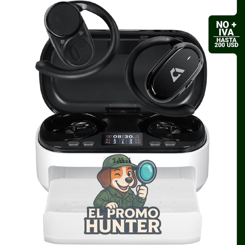 Auriculares inalámbricos Bluetooth 6.0 con tiempo de reproducción de 48 horas y ecualizador personalizable.