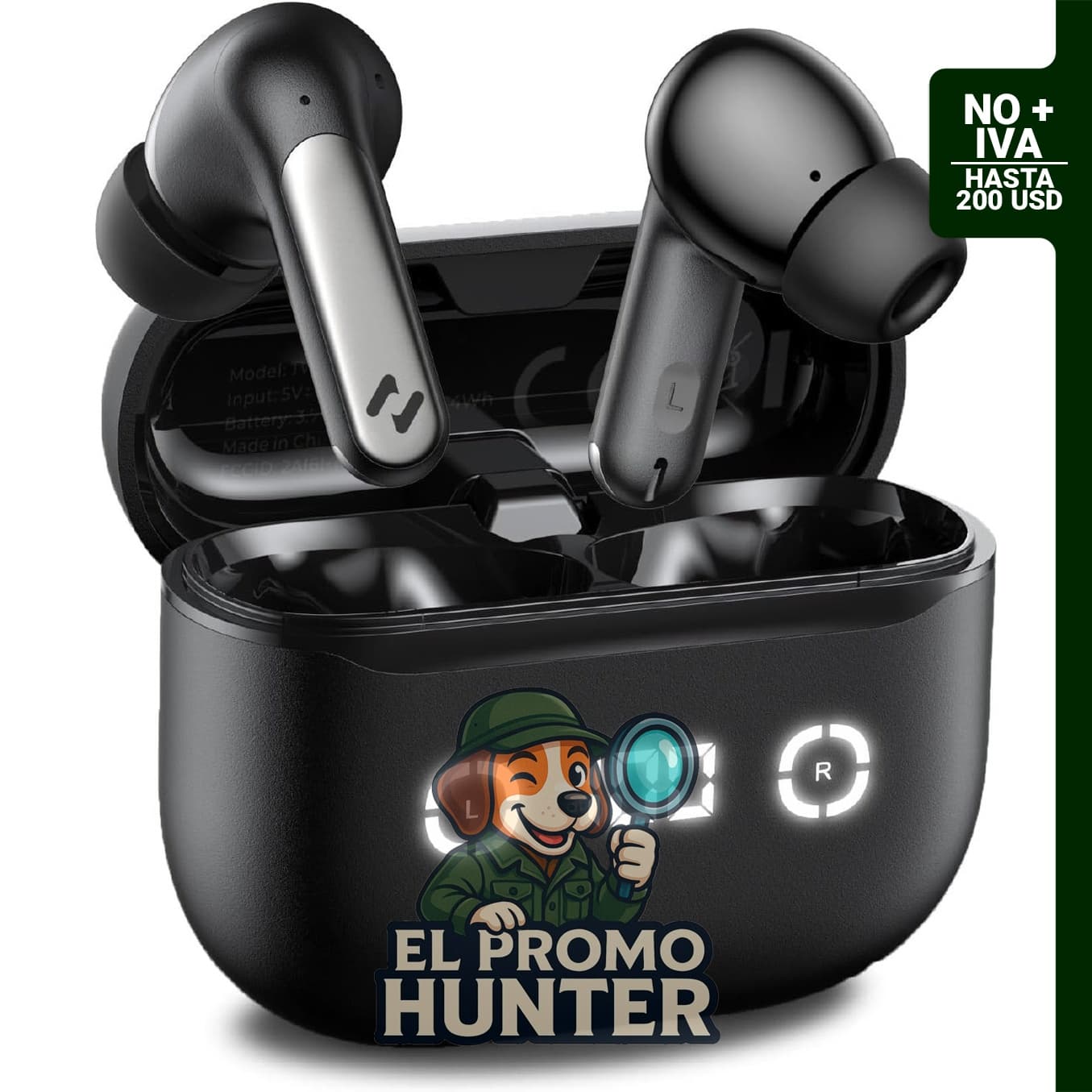Auriculares inalámbricos Havit con pantalla LED, Bluetooth 5.4 y 40 horas de reproducción.