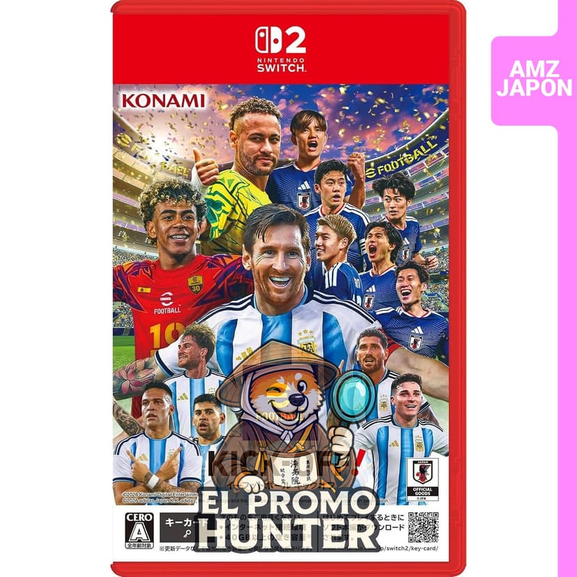 eFootball™ Kick-Off! para Nintendo Switch 2, incluye código DLC para balón original.
