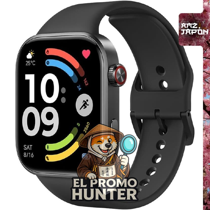 Reloj inteligente Xiaomi Redmi Watch 6 con pantalla OLED de 2.07" y resistencia al agua 5ATM.