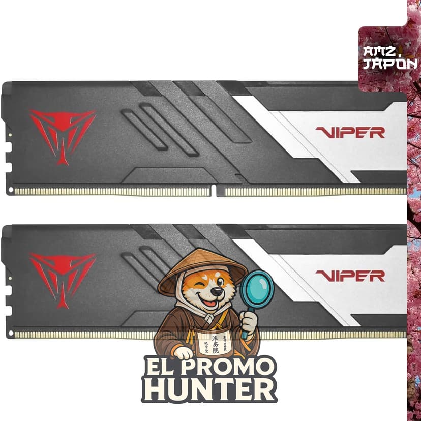 Memoria RAM Patriot Viper Venom DDR5 de 16GB (2x8GB) con velocidad de 5600MT/s y latencia CL40.