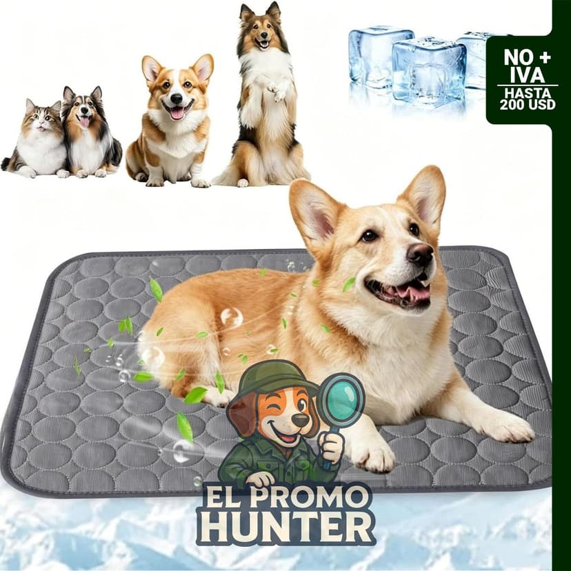 Alfombra refrescante para perros extra grande, 71 x 51 cm, lavable, con fibra Arc-Chill a prueba de agua.