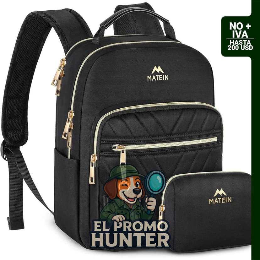 Mochila MATEIN para mujer, impermeable, con puerto de carga USB, ligera y pequeña.