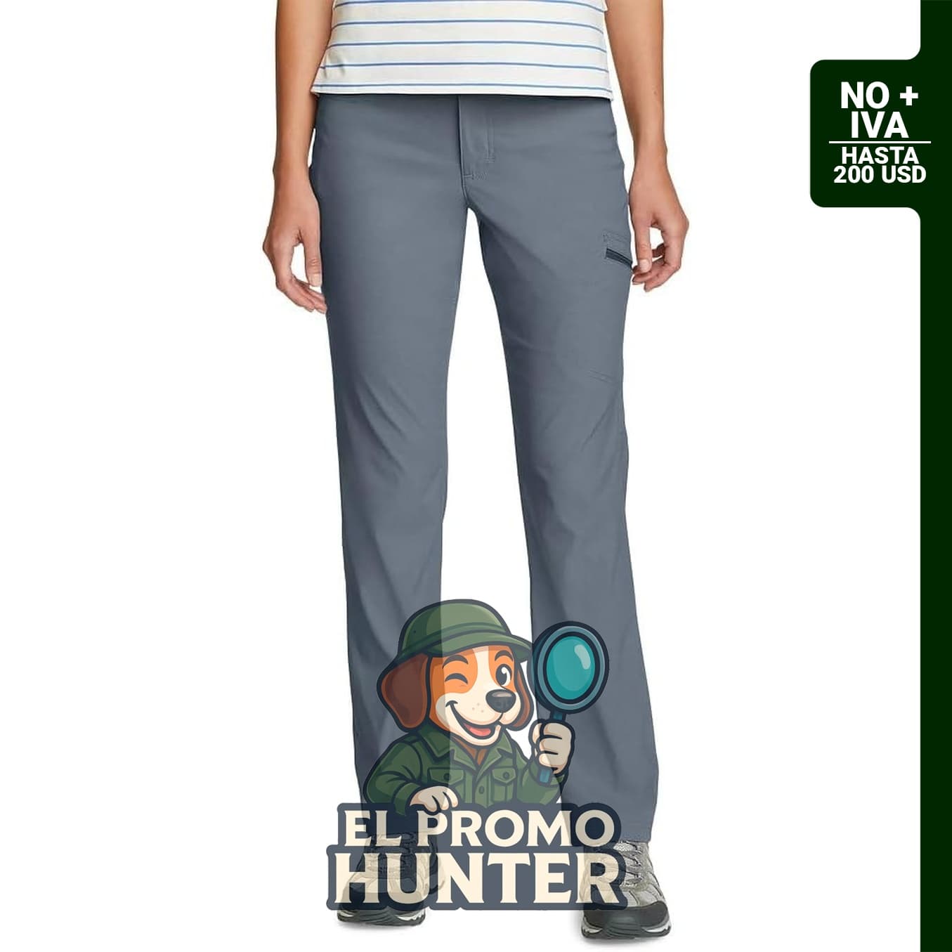 Pantalón Rainier para mujer, diseñado para actividades de senderismo y recreación al aire libre.