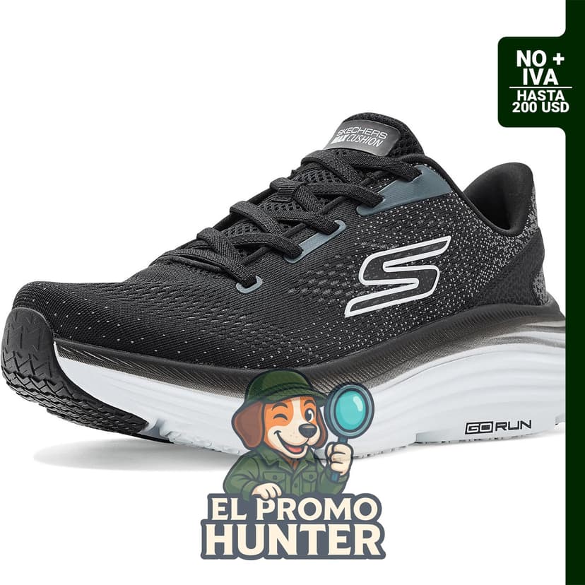 Zapatillas Skechers Max Cushioning Endeavour Kauska para hombre, con plantilla Air-Cooled Goga Mat y suela ligera.