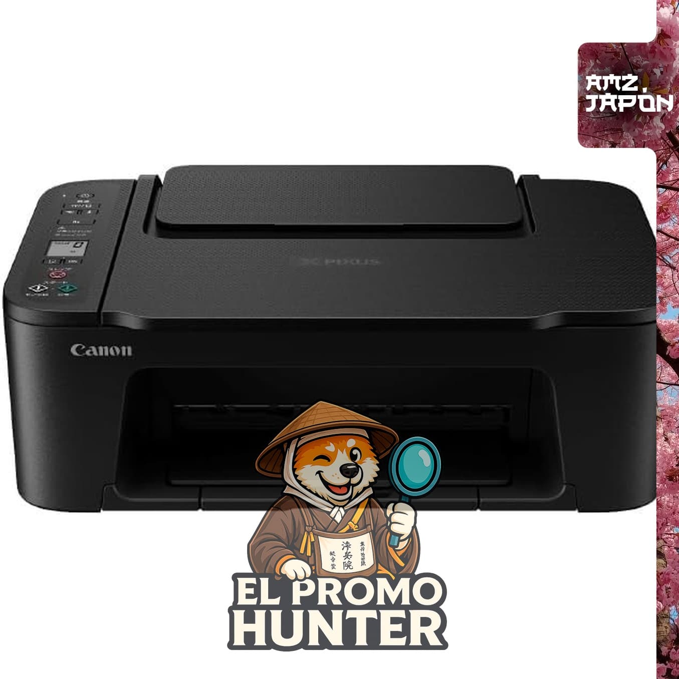 Impresora multifuncional de inyección de tinta A4 Canon TS3730, compatible con Wi-Fi y cartuchos BCI-366/365.
