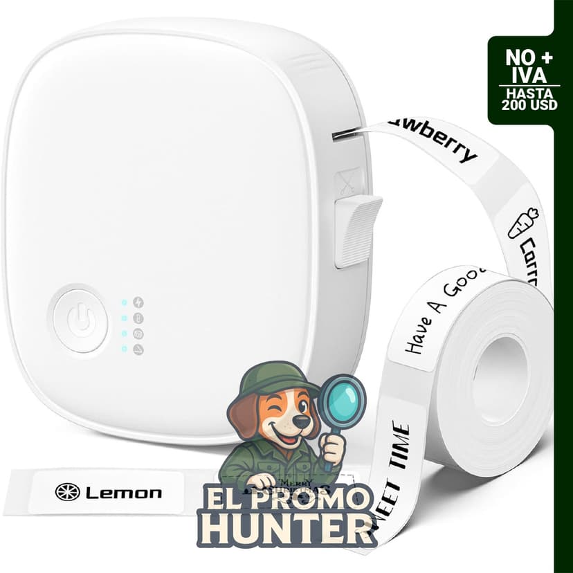 Mini máquina etiquetadora AH-P05, impresora de etiquetas portátil Bluetooth, térmica e inalámbrica.