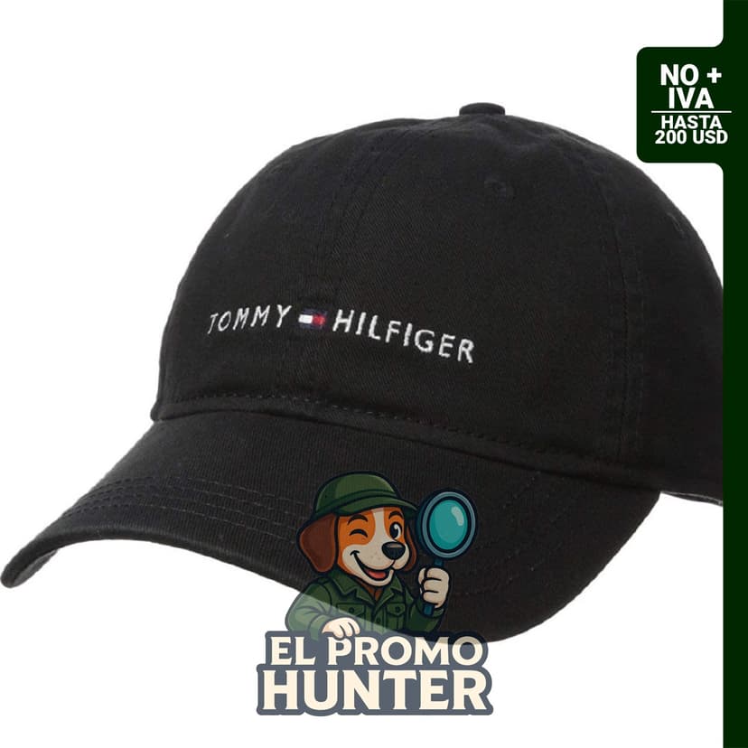 Gorra de béisbol ajustable de algodón con logo de Tommy Hilfiger para hombre.