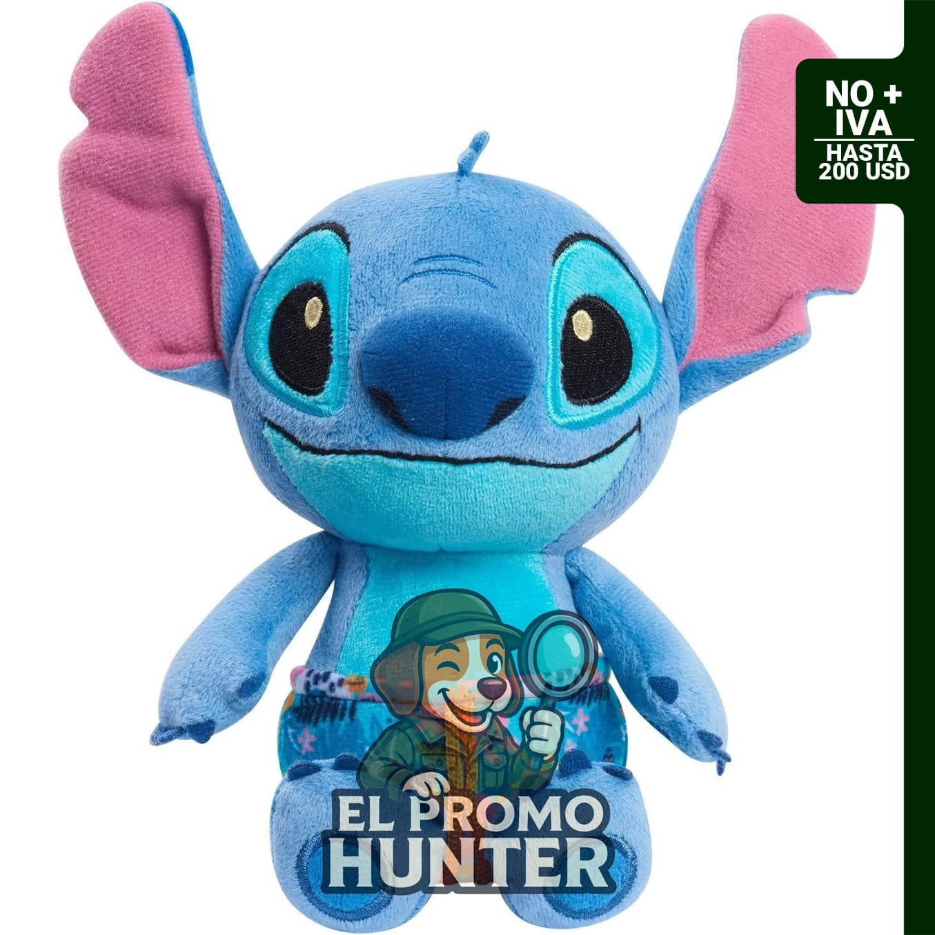 Peluche de 19 cm de Disney's Lilo & Stitch, diseño tropical y alienígena.