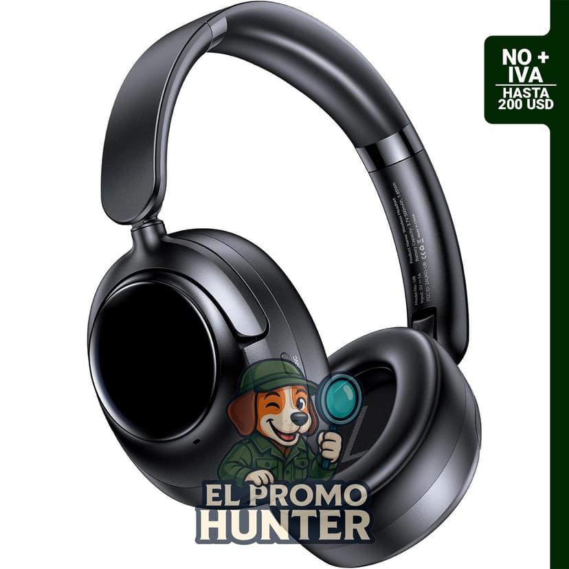 Auriculares inalámbricos ZINGBIRD con cancelación activa de ruido y Bluetooth 6.0, tiempo de reproducción de 120 horas.